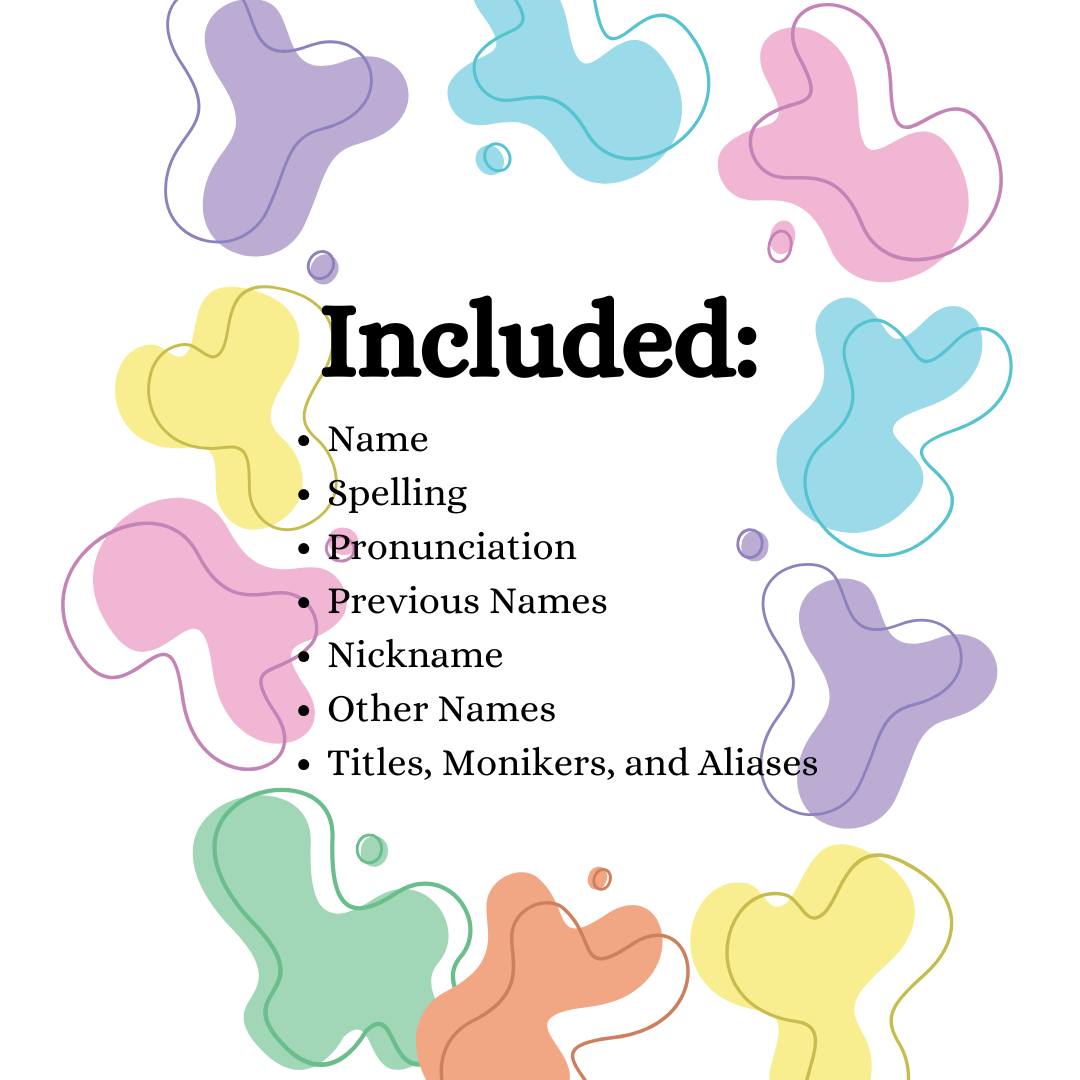 Getting to Know: Names - Image 3
